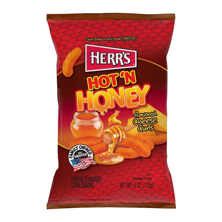 Herr's | Hot 'n Honey Curls | 12 x 170 gram