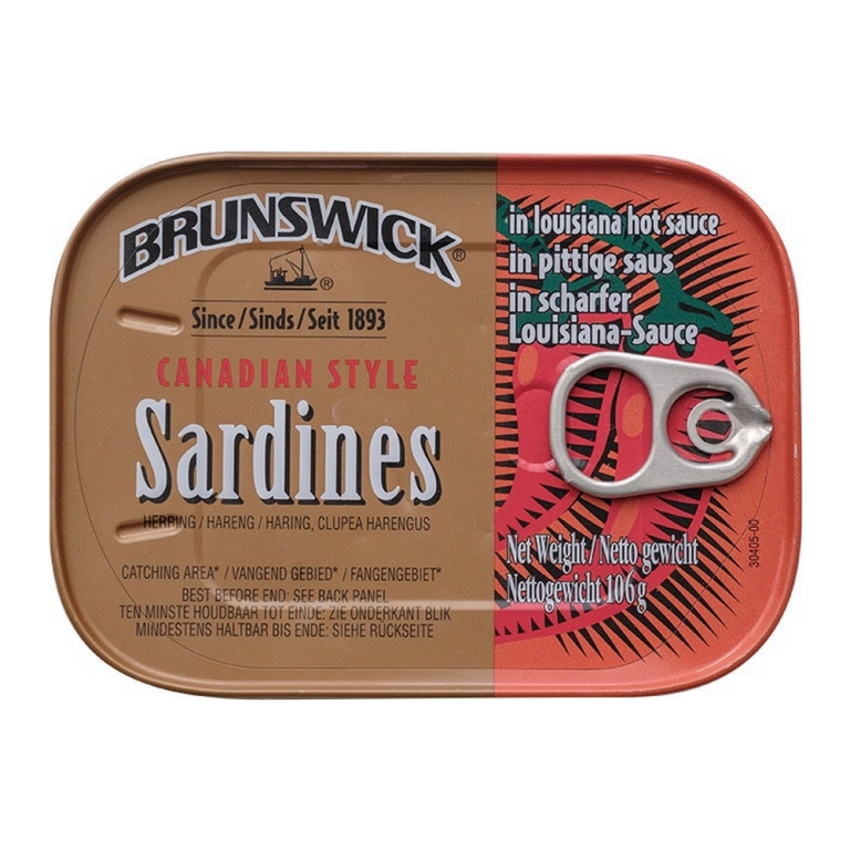 Brunswick | Sardines Louisiana Hot | 12 x 106 gram