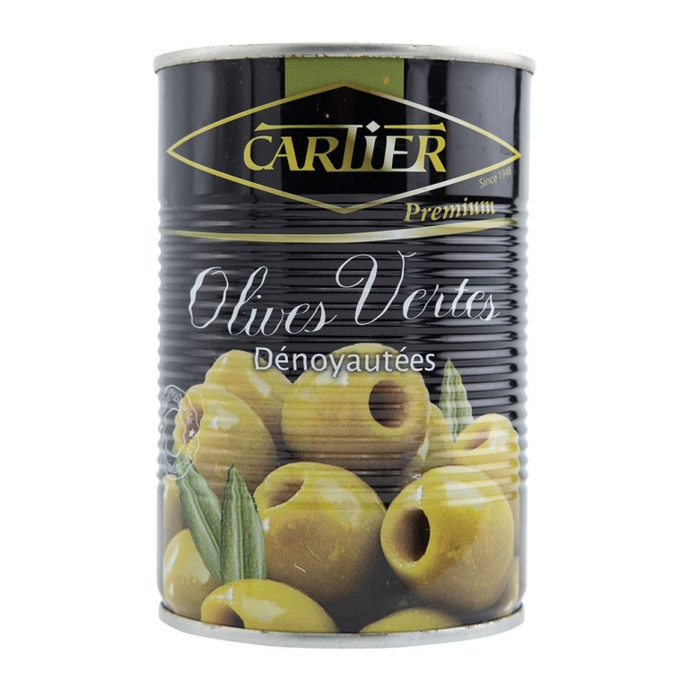 Cartier | Groene Olijven Zonder Pit | 12 x 400 gram
