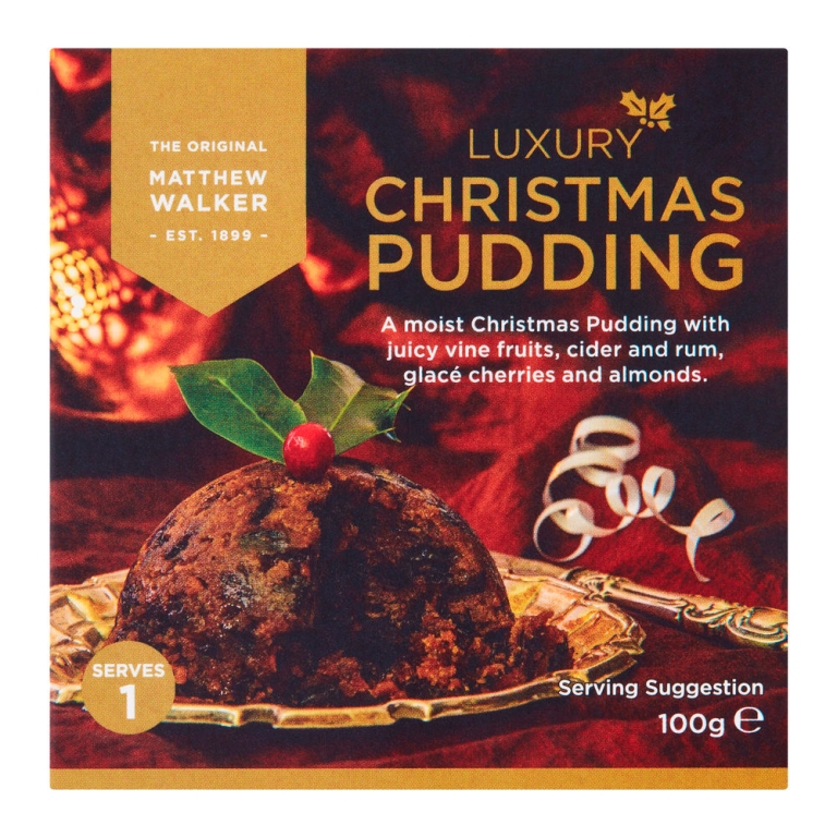 Matthew Walker | Luxury Christmas Pudding | 36 x 100 gram