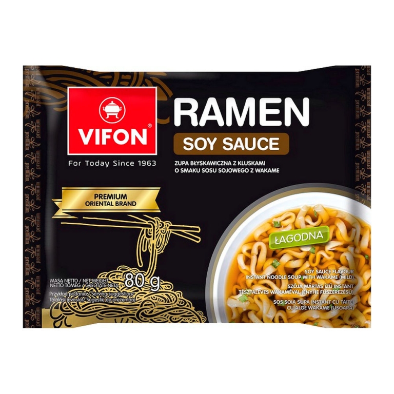 Vifon | Ramen Soy Sauce | 12 x 80 gram