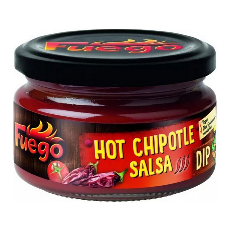 Fuego | Hot Chipotle Salsa Dip | 4 x 200 ml