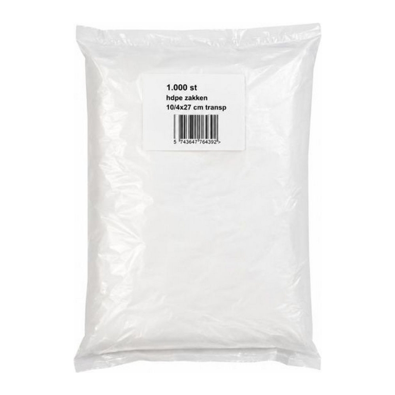 Boterhamzakjes | LDPE 10/4x27cm T8 | 1000 stuks