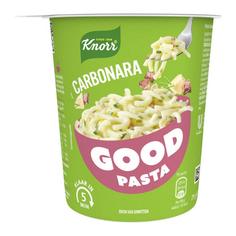 Knorr | Good Pasta Spaghetti Carbonara Cup | 8 x 71 gram