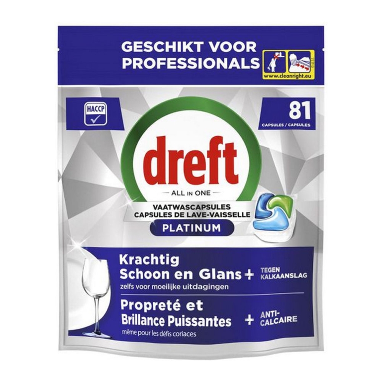Dreft | Professional Vaatwasmiddel Platinum Regular | 81 stuks