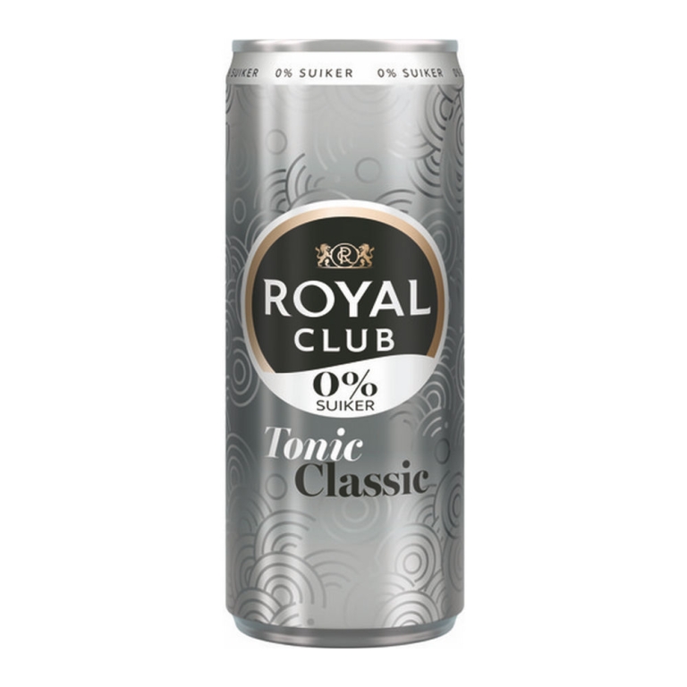 Royal Club | Tonic Classic 0% Blik | 12 x 25 cl