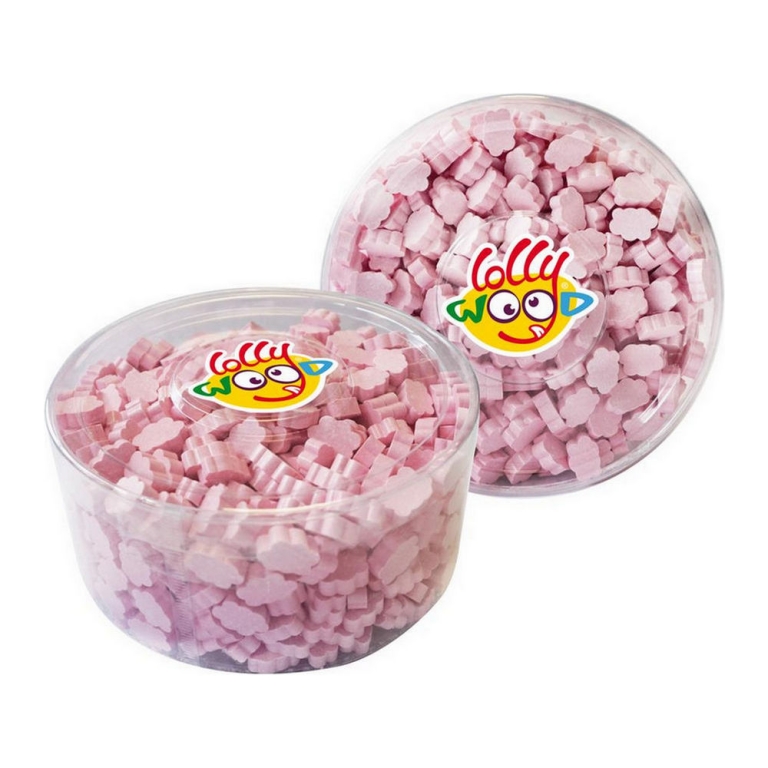 Lollywood | Dextrose Wolken Roze Aardbei Silo | 850 gram