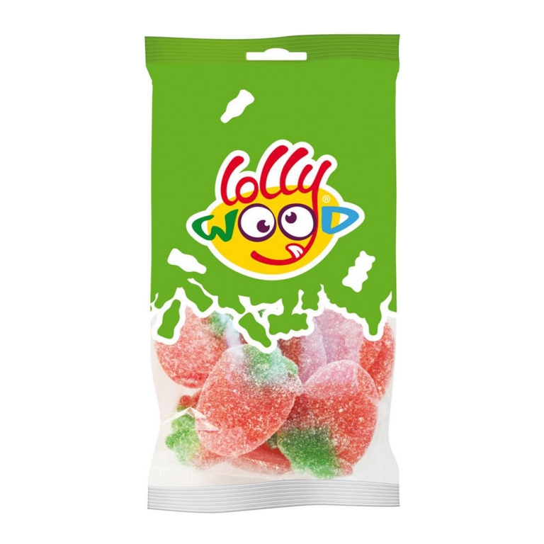 Lollywood | Gesuikerde Aardbeien | 15 x 110 gram