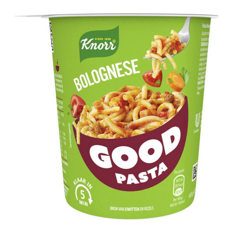 Knorr | Good Pasta Spaghetti Bolognaise Cup | 8 x 68 gram