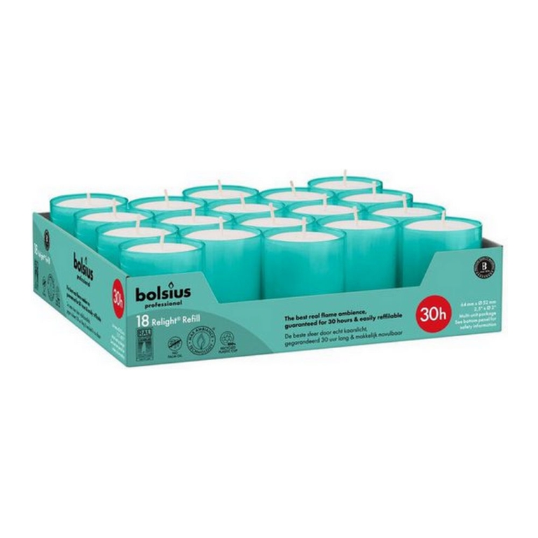 Bolsius | Relight 30 Uur Aqua | 4 x 18 stuks