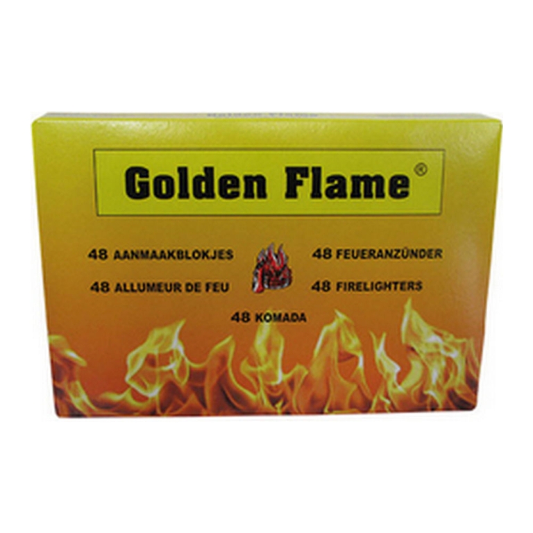 Golden Flame | Witte Aanmaakblokjes | 24 x 48 stuks