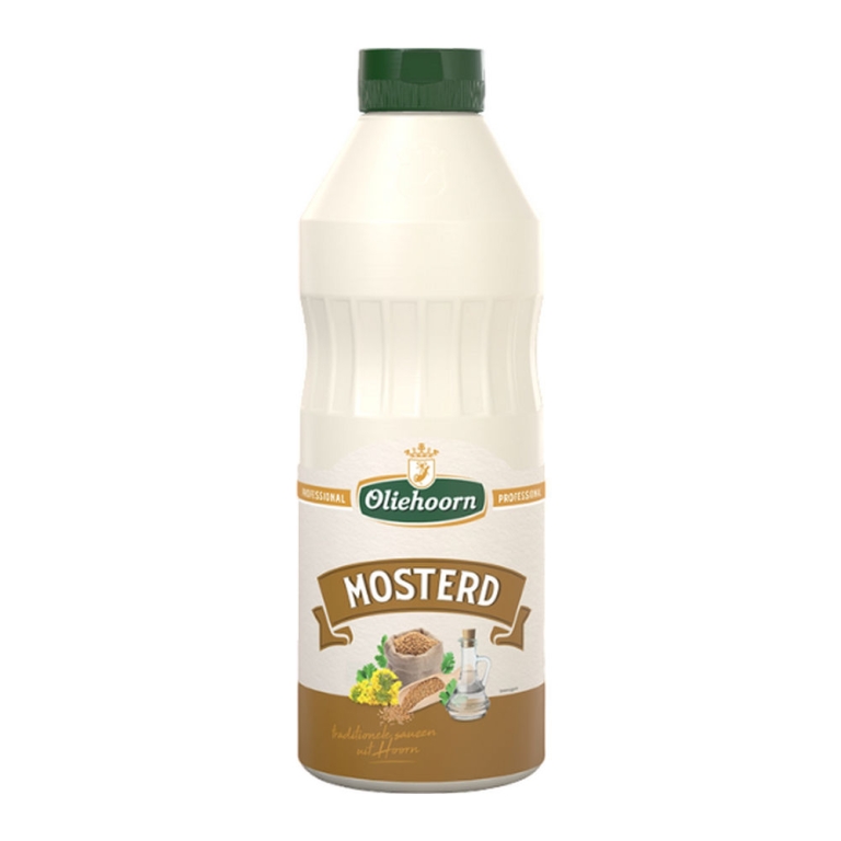 Oliehoorn | Mosterd | Fles 6 x 900 ml