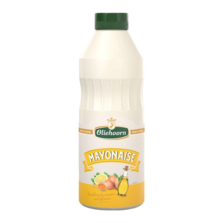 Oliehoorn | Mayonaise 80% | Fles 6 x 900 ml