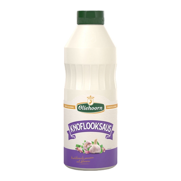 Oliehoorn | Knoflooksaus | Fles 6 x 900 ml