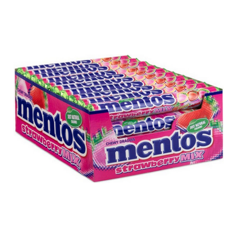 Mentos | Strawberry Mix | Rol | 40 x 37.5 gram
