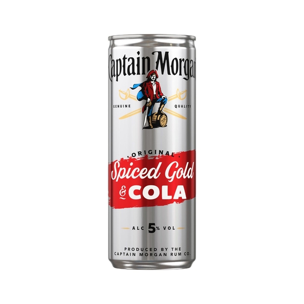 Captain Morgan | Rum & Cola | 12 x 25 cl