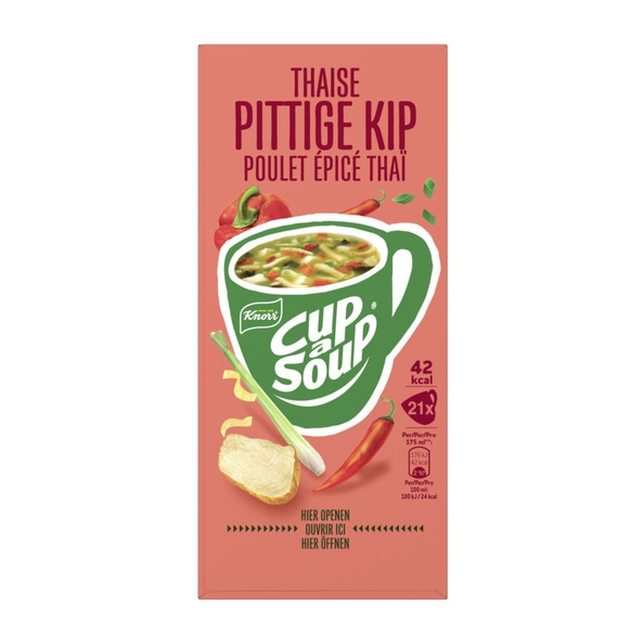 Knorr | Cup-A-Soup Thaise Pittige Kip | 21 x 175 ml