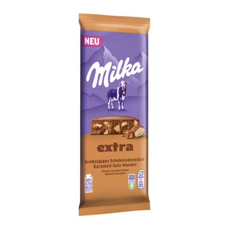 Milka | Extra Gezouten Amandel Caramel | 14 x 190 gram