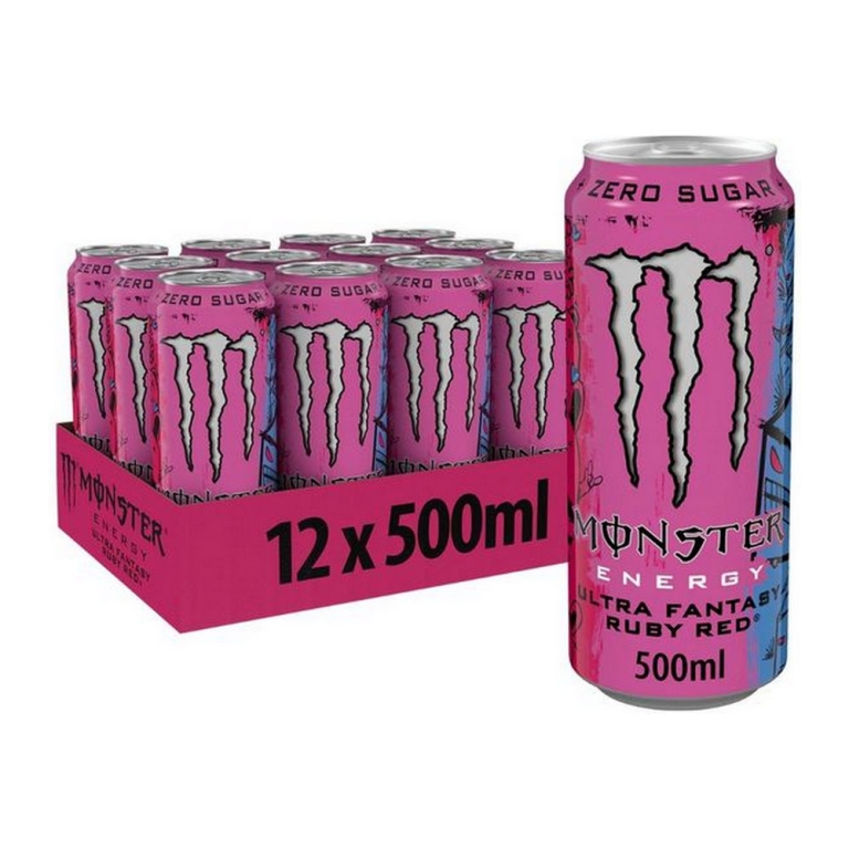 Monster | Ultra Fantasy Ruby Red | Blik | 12 x 0,5 liter