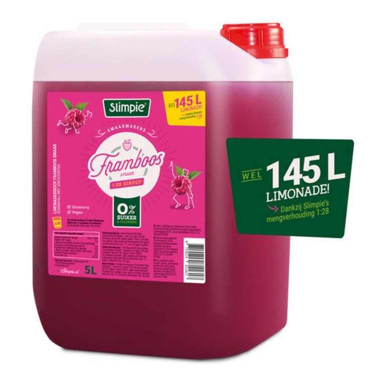 Slimpie | Limonade Framboos 1:28 | 5 liter