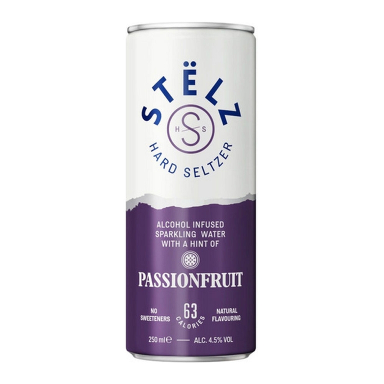 Stelz | Hard Seltzer Passionfruit Blik | 12 x 25 cl