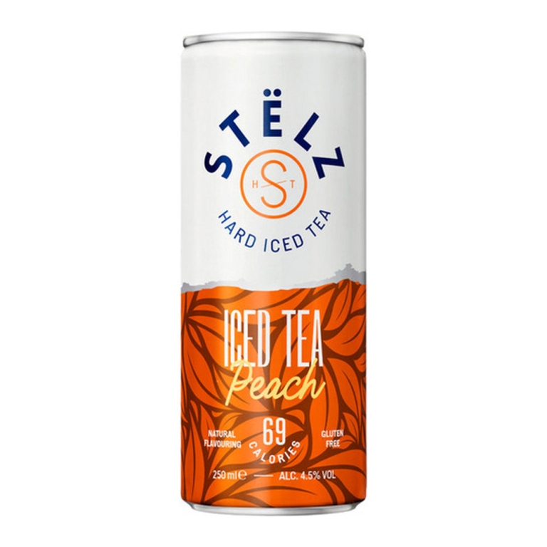 Stelz | Hard Iced Tea Peach Blik | 12 x 25 cl
