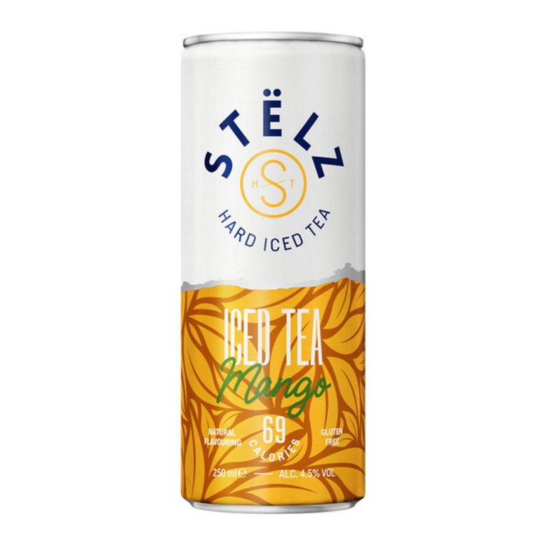 Stelz | Hard Iced Tea Mango Blik | 12 x 25 cl
