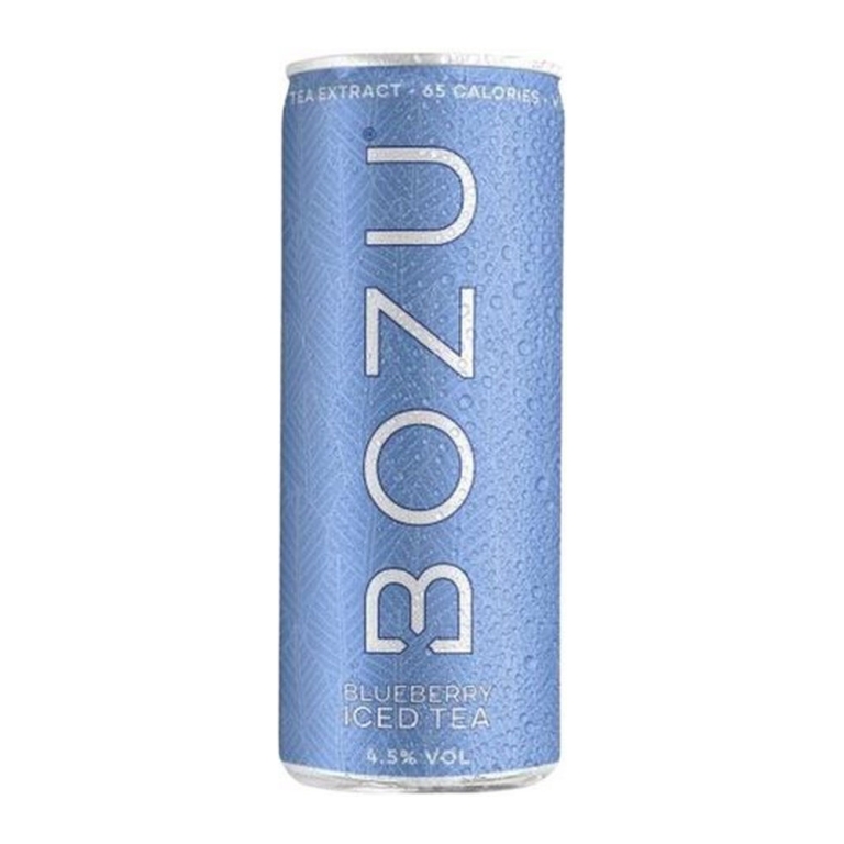 Bozu | Hard Iced Tea Blueberry Blik | 12 x 25 cl