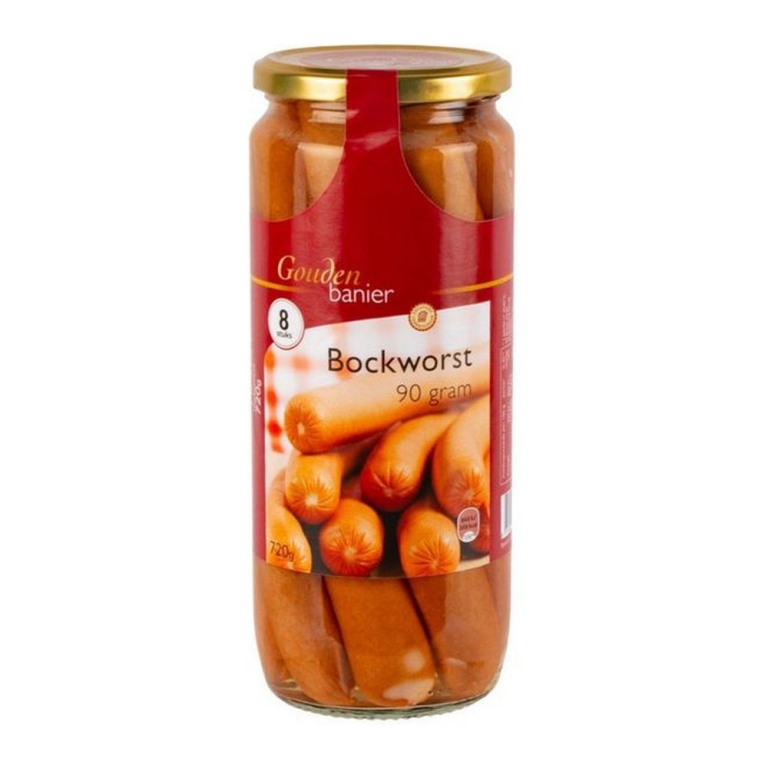 Gouden Banier | Bockworst Pot | 3 x 8 x 90 gram