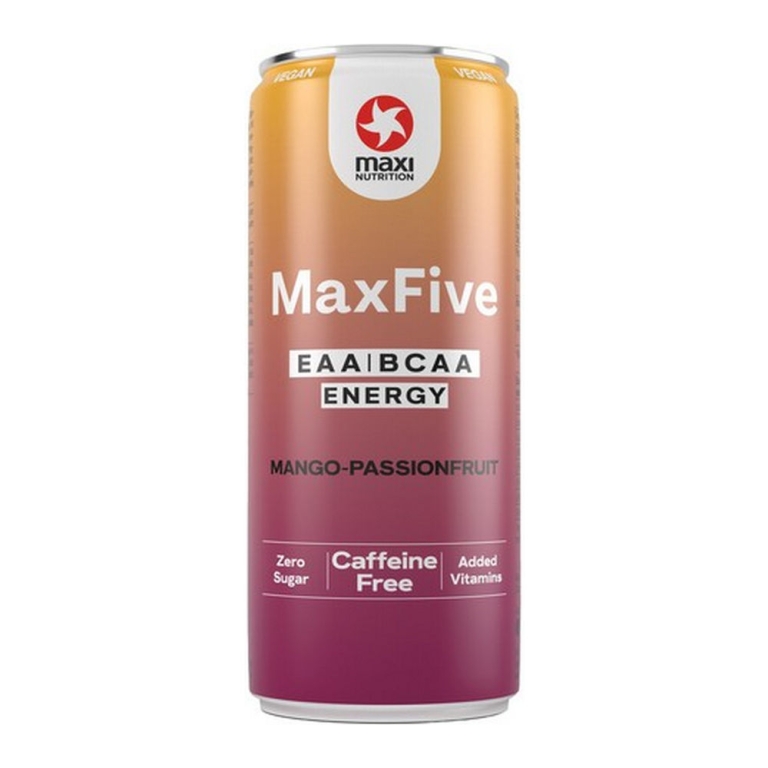 Maxi Nutrition | Maxfive Energy Mango-P. Blik | 12 x 330 ml