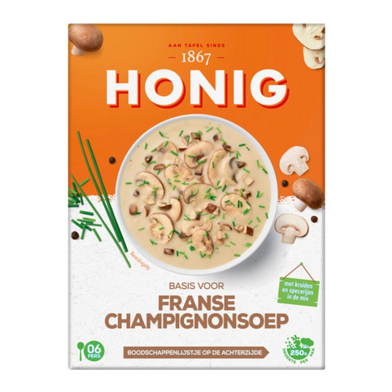 Honig | Franse Champignonsoep | 12 x 107 gram