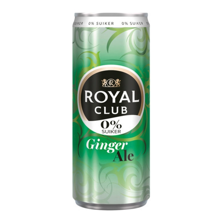 Royal Club | Ginger Ale 0% Blik | 12 x 25 cl