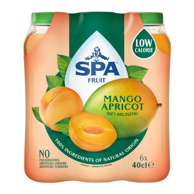 Spa | Fruit Still Mango Apricot Pet | 6 x 400 ml
