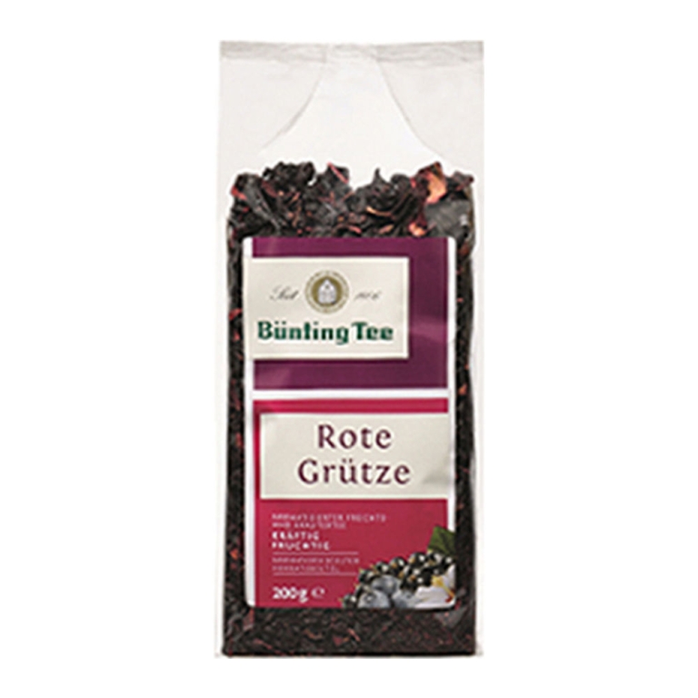 Bünting Tee | Fruchtetee Rote Grutze Zak | 6 x 200 gram