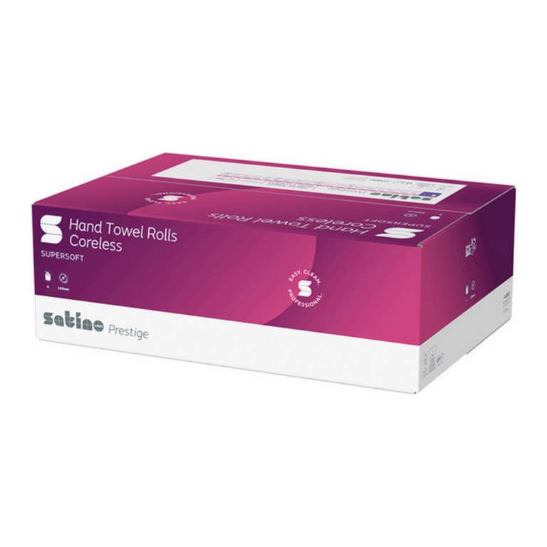 Satino | Prestige Midi Poetsrol Coreless 1lgs | 6x300 m