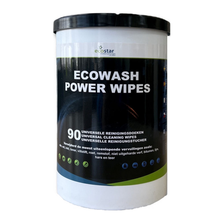 Ecowash | Power Wipes Pot | 90 stuks