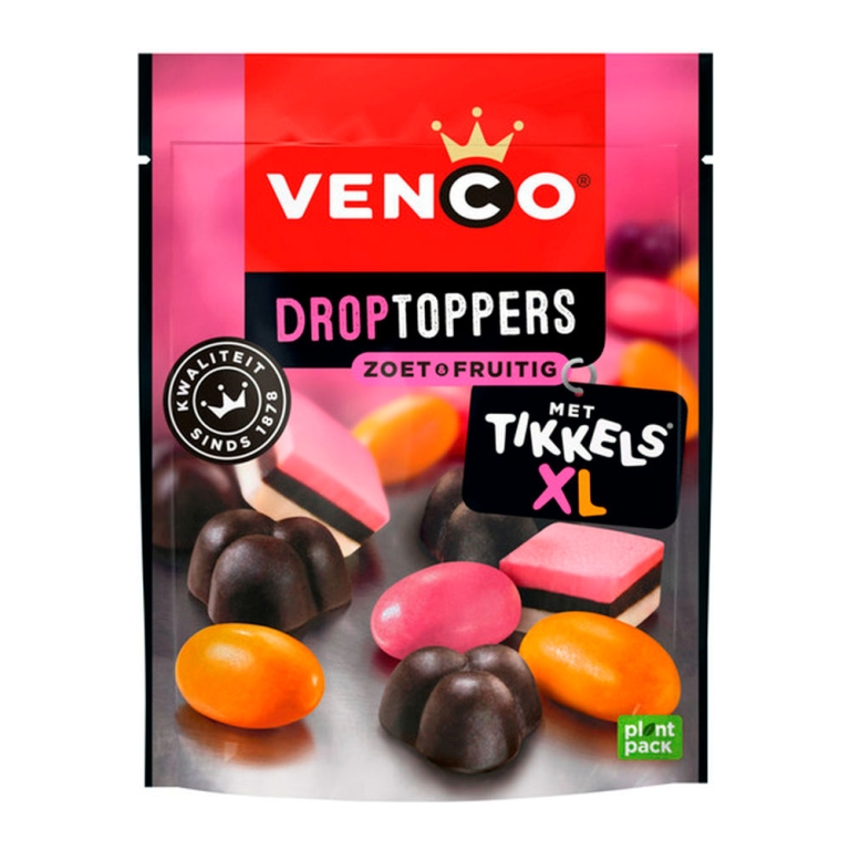 Venco | Droptoppers Fruitig | 10 x 225 gram