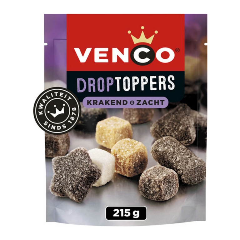 Venco | Droptoppers Krakend Zacht | 10 x 215 gram