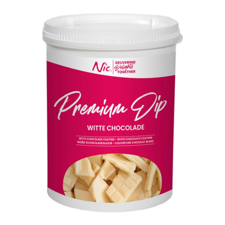 Nic | Premium Dip Witte Chocolade | 1,2 kg