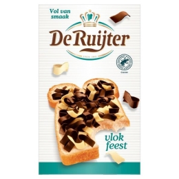 De Ruijter | Choco Vlokfeest Puur & Wit | 8 x 200 gram