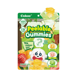 Cokoc | Peelable Gummies Mixed Fruit | 50 x 60 gram