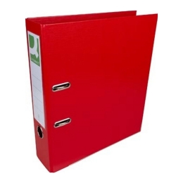 Q-Connect | Ordner A4 Rood Rug 8cm | Per stuk