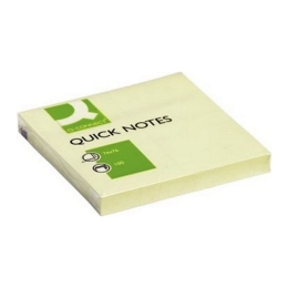 Q-Connect | Quick Notes 76x76mm Geel | 100 vel