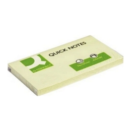 Q-Connect | Quick Notes 76x127mm Geel | 100 vel