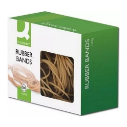 Q-Connect | Elastieken 80x1,5mm | 100 gram