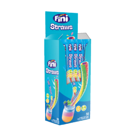 Fini | Straws Rainbow | 50 x 25 gram