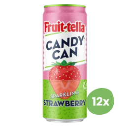 Candy Can | Fruit-tella Strawberry Blik | 12 x 33 cl
