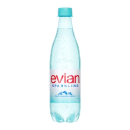 Evian | Sparkling 100% RPET | 12 x 0,5 liter