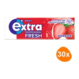 Wrigley's | Extra Prof Fresh Strawberry | 30 x 10 stuks