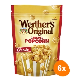Werther's Original | Caramel Popcorn | 6 x 140 gram